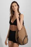 Good American Good Black Good Always Fits Textured Bikini Top In Black