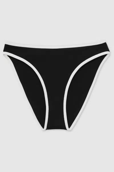 Good American Black  Contrast-trim Bottoms