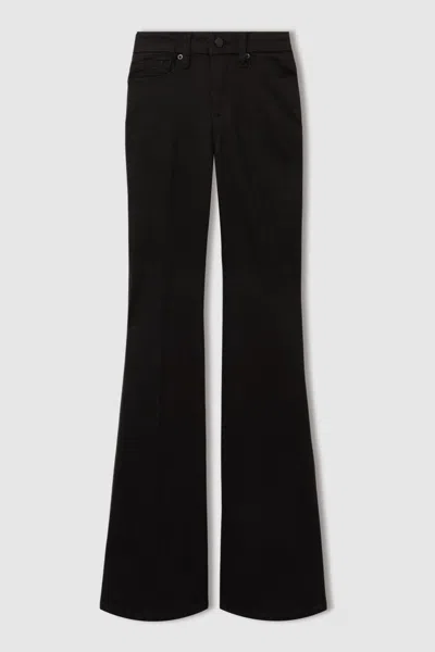 Good American Black  Flared Jeans In Pink