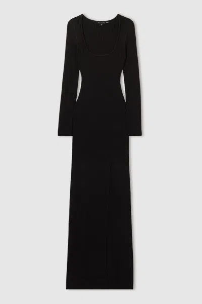 GOOD AMERICAN GOOD AMERICAN BLACK GOOD AMERICAN RIBBED MIDI DRESS