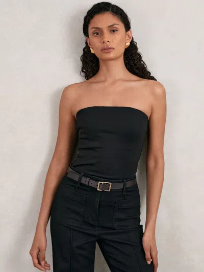 Good American Good Black Good Strapless Corset Bodysuit