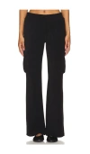 Good American Terry Cargo Pant In Black001