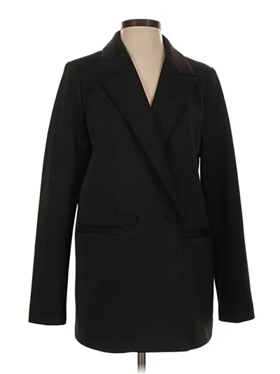 Pre-owned Good American Blazer Jacket In Black