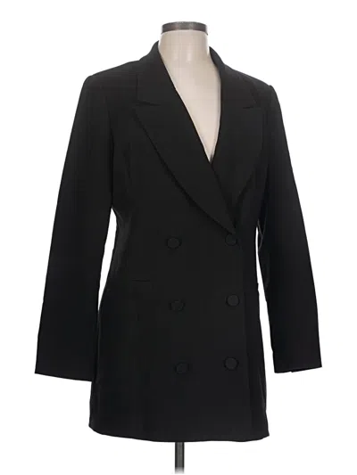 Pre-owned Good American Blazer Jacket In Black