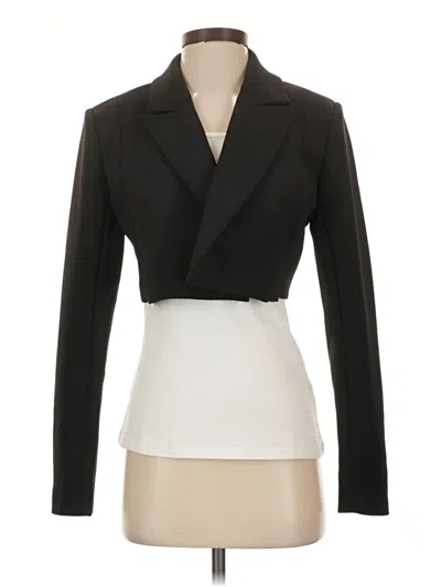 Pre-owned Good American Blazer Jacket In Black