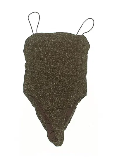 Pre-owned Good American Bodysuit In Brown
