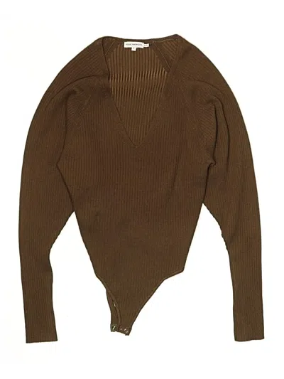 Pre-owned Good American Bodysuit In Brown