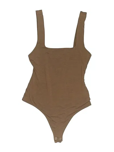 Pre-owned Good American Bodysuit In Brown
