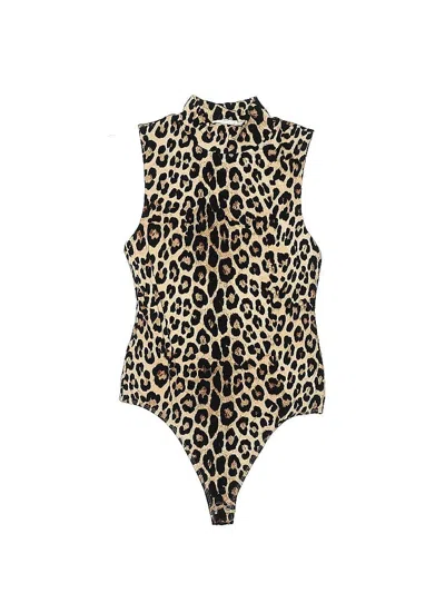 Pre-owned Good American Bodysuit In Gold