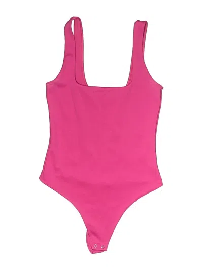 Pre-owned Good American Bodysuit In Pink
