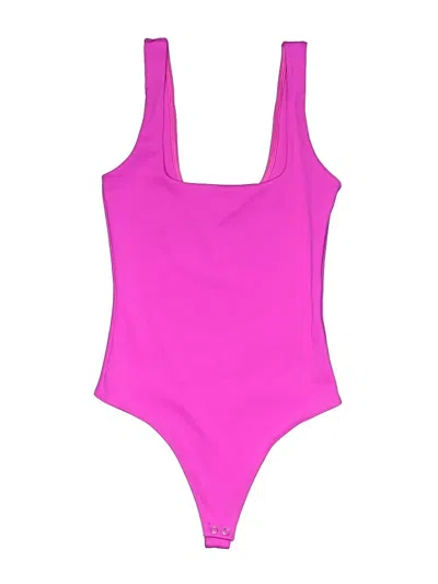 Pre-owned Good American Bodysuit In Pink