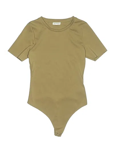 Pre-owned Good American Bodysuit In Tan