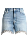 Good American Bombshell Shorts Indigo357 In Indigo357