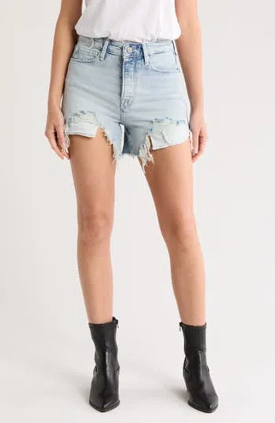 Good American Bombshell Cutoff Denim Shorts In I675