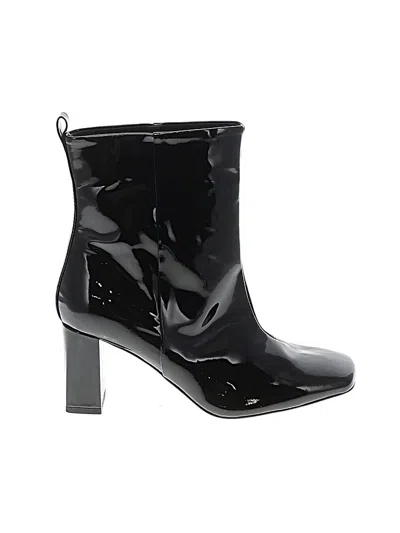 Pre-owned Good American Boots In Black