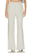 Good American Fleece-lined Wide-leg Sweatpants In Grey