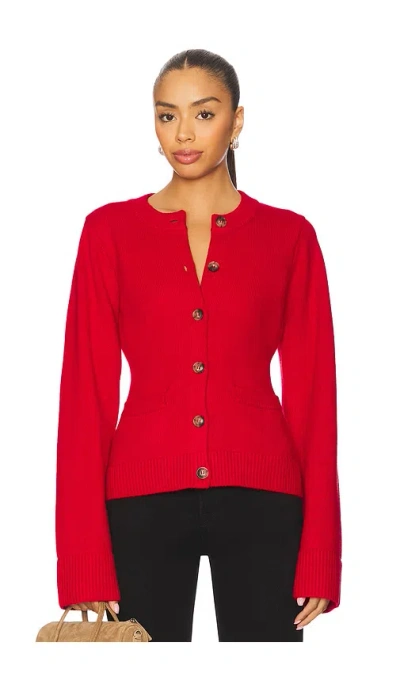 GOOD AMERICAN BUTTON FRONT KNIT CARDIGAN