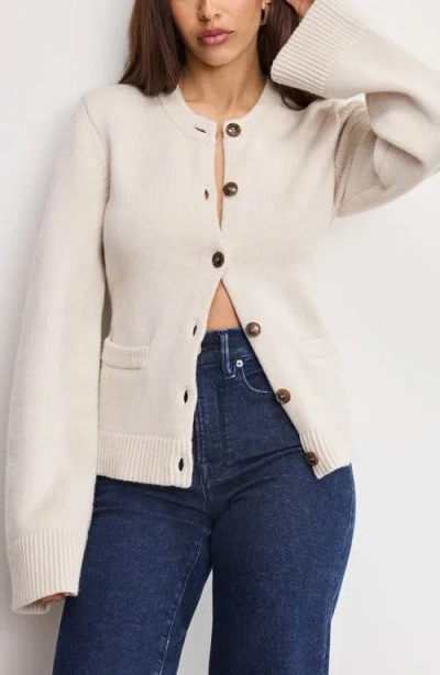 Good American Cardigan In Neutral