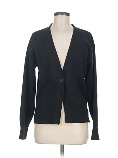 Pre-owned Good American Cardigan Sweater In Black