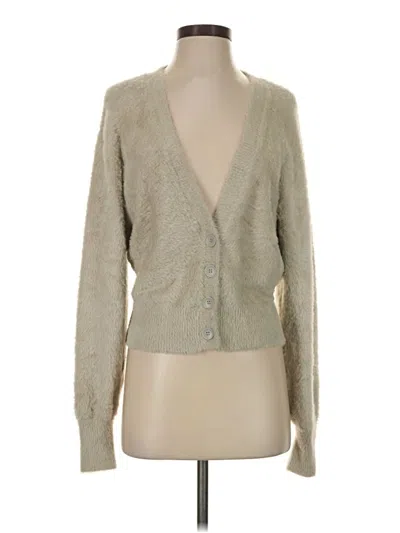 Pre-owned Good American Cardigan Sweater In Tan
