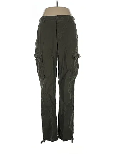 Pre-owned Good American Cargo Pants In Green