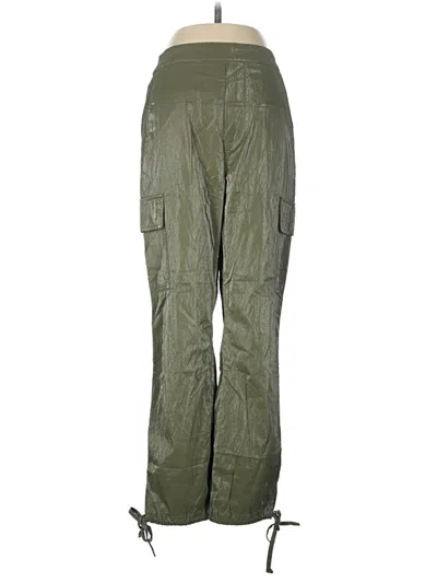 Pre-owned Good American Cargo Pants In Green