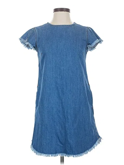Pre-owned Good American Casual Dress In Blue