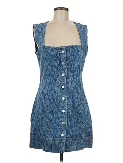 Pre-owned Good American Casual Dress In Blue