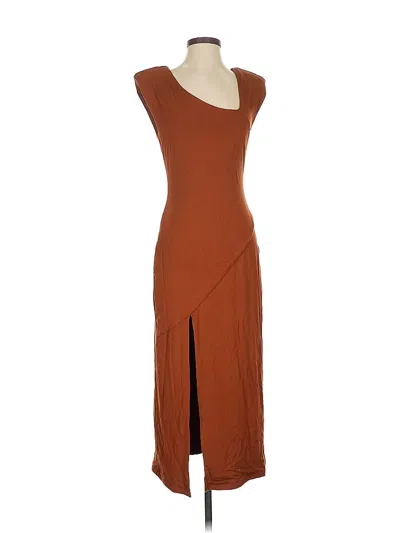 Pre-owned Good American Casual Dress In Brown