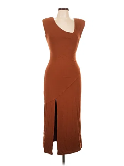 Pre-owned Good American Casual Dress In Brown