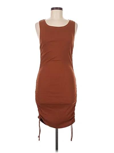 Pre-owned Good American Casual Dress In Brown