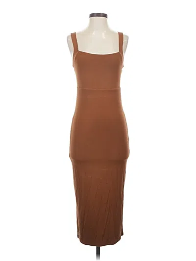Pre-owned Good American Casual Dress In Brown
