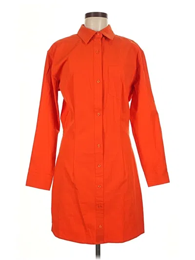 Pre-owned Good American Casual Dress In Orange