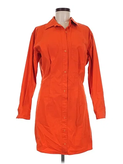 Pre-owned Good American Casual Dress In Orange