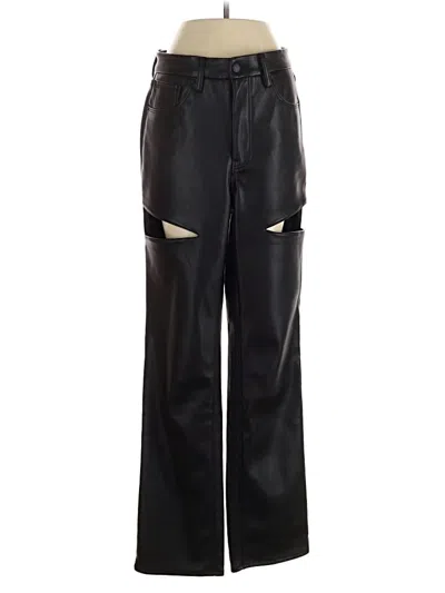 Pre-owned Good American Casual Pants In Black