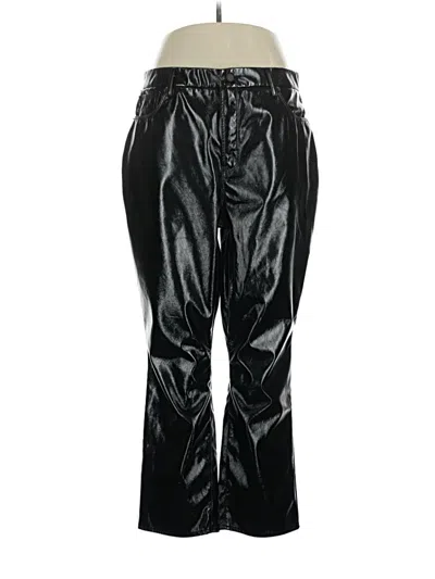 Pre-owned Good American Casual Pants In Black