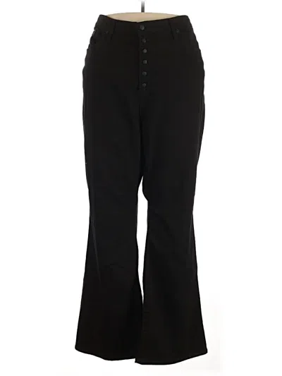 Pre-owned Good American Casual Pants In Black