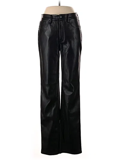 Pre-owned Good American Casual Pants In Black