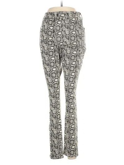 Pre-owned Good American Casual Pants In Brown