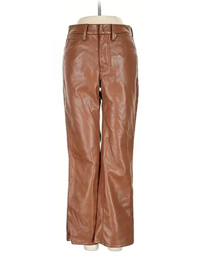 Pre-owned Good American Casual Pants In Brown
