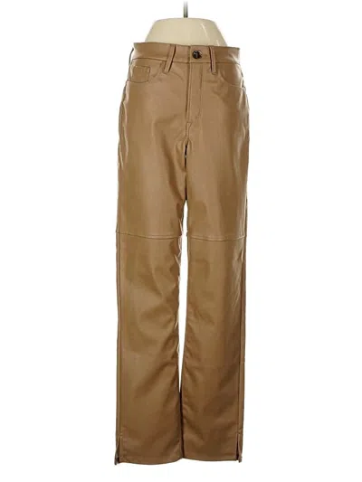 Pre-owned Good American Casual Pants In Brown