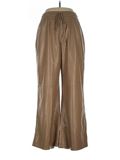 Pre-owned Good American Casual Pants In Brown