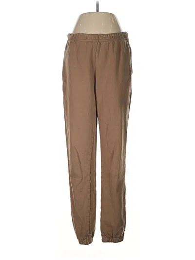 Pre-owned Good American Casual Pants In Brown