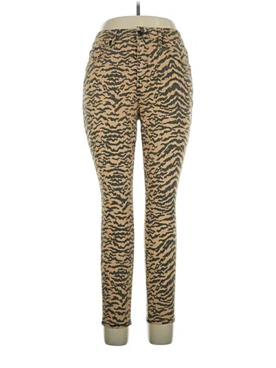 Pre-owned Good American Casual Pants In Gold