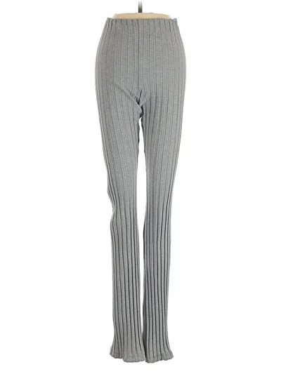 Pre-owned Good American Casual Pants In Gray