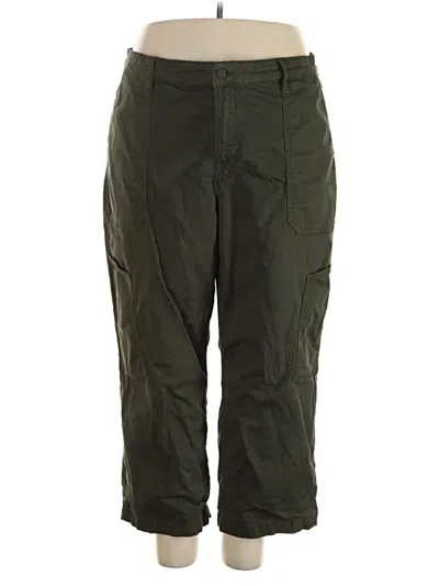 Pre-owned Good American Casual Pants In Green