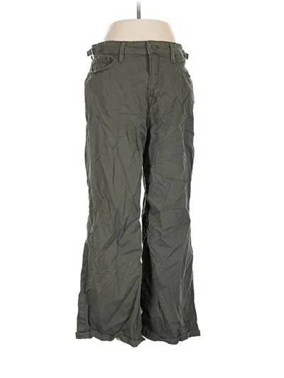 Pre-owned Good American Casual Pants In Green