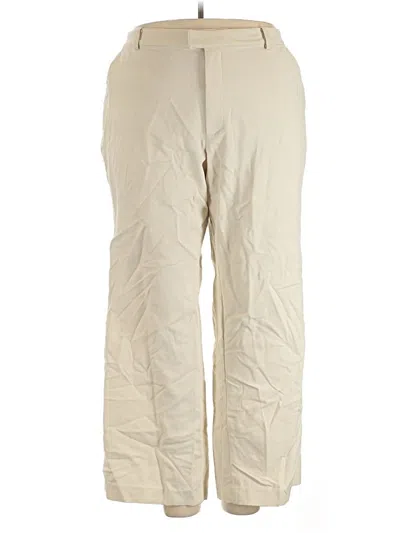 Pre-owned Good American Casual Pants In Ivory