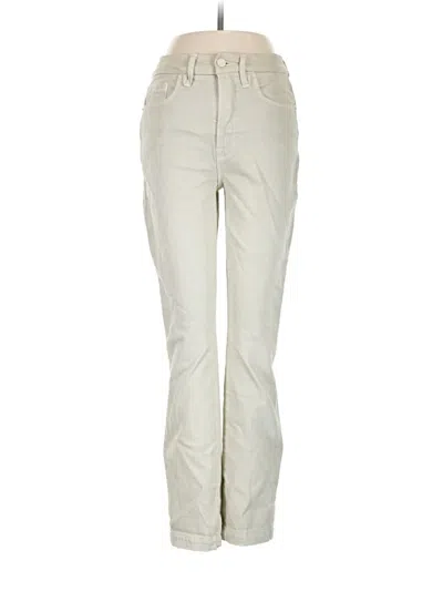 Pre-owned Good American Casual Pants In Ivory