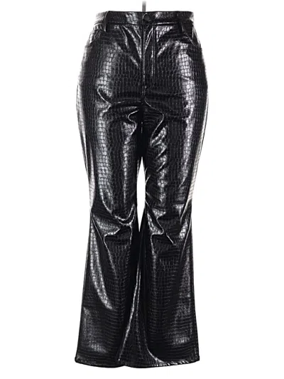 Pre-owned Good American Casual Pants In Silver